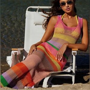PQ Swim Marlo Colorful Mesh Beach Cover-Up
